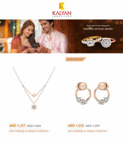 Kalyan Jewellers catalogue | Express shipping for Bestsellers | 06/04/2022 - 06/07/2022