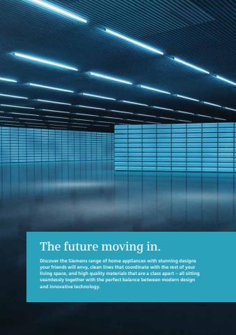 Siemens catalogue | The future moving in. | 06/05/2022 - 04/08/2022