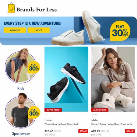 Clothes, Shoes & Accessories offers | Flat 30% Off in Brands for Less | 28/05/2022 - 09/06/2022
