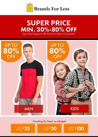Clothes, Shoes & Accessories offers in Sharjah | Super Price min. 30%-80% Off in Brands for Less | 23/07/2022 - 18/08/2022