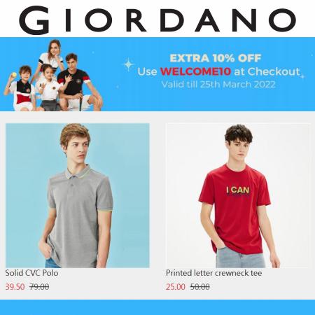 Giordano catalogue in Fujairah | Extra 10% Off & Special Offer 50% Off | 23/03/2022 - 14/04/2022