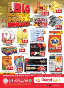 Groceries offers in Umm al-Quwain | Weekend Deals - Grand Mall Sharjah in Grand Hyper Market | 26/01/2023 - 29/01/2023