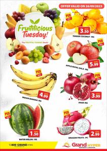 Grand Hyper Market catalogue | Fruitilicious Tuesday - Grand Hyper Muhaisnah | 26/09/2023 - 26/09/2023