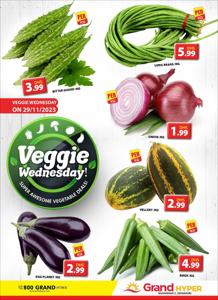 Groceries offers in Ajman | Veggie Wednesday - Grand Hyper Muhaisnah in Grand Hyper Market | 29/11/2023 - 29/11/2023