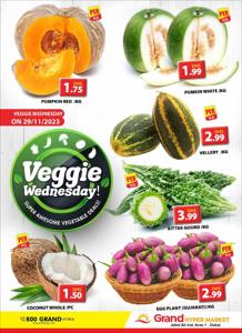 Grand Hyper Market catalogue | Veggie Wednesday - Grand Hypermarket Jebel Ali | 29/11/2023 - 29/11/2023