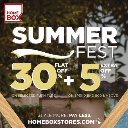 Home & Furniture offers | 30% Flat Off! in Home Box | 23/05/2022 - 06/06/2022