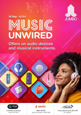 Jumbo catalogue | Music unwired | 16/09/2022 - 09/10/2022