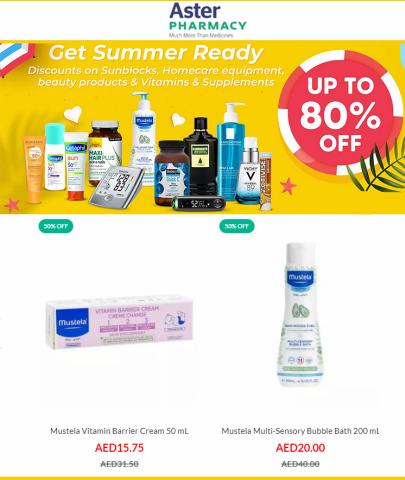 Health & Beauty offers in Kalba | Summer Sale Up To 80% OFF! in Aster Pharmacy | 12/05/2022 - 26/05/2022