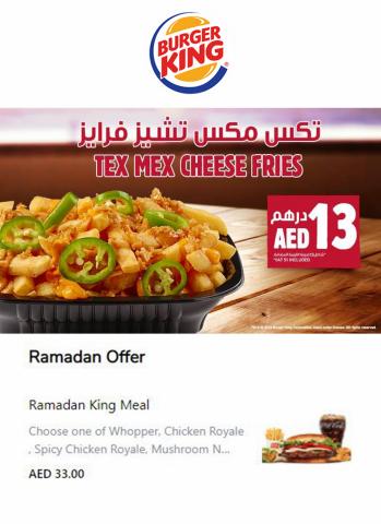 Restaurants offers in Al Ain | Latest Menu in Burger King | 06/04/2022 - 30/05/2022