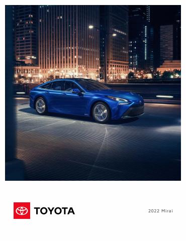 Offer on page 4 of the Mirai 2022 catalog of Toyota