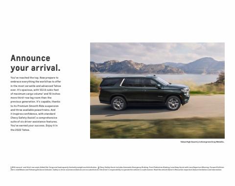 Chevrolet catalogue | Chevrolet Tahoe 2022 | 11/03/2022 - 31/12/2022