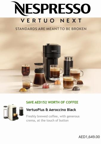 Nespresso catalogue | Vertuso Next Machines Save AED 150 | 06/04/2022 - 27/06/2022