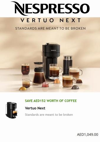 Nespresso catalogue | Vertuso Next Machines Save AED 150 | 06/04/2022 - 27/06/2022