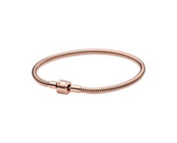 Pandora Moments Barrel Clasp Snake Chain Bracelet offers at 595 Dhs