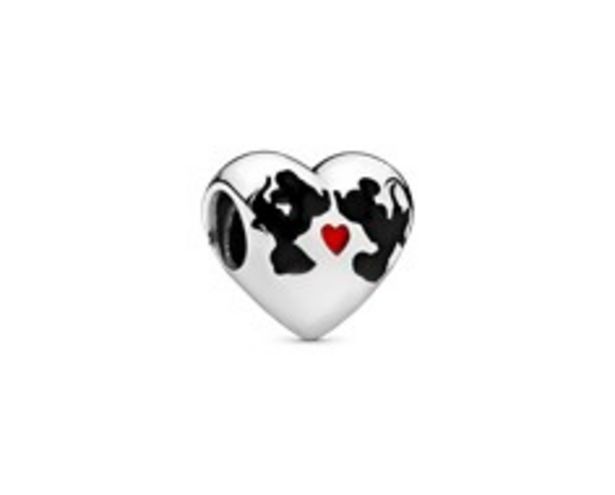 Disney Minnie & Mickey heart silver charm with black and red enamel offers at 245 Dhs