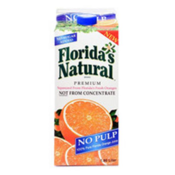 Florida's Natural Premium Orange Juice No Pulp 1.8L offers at 18 Dhs