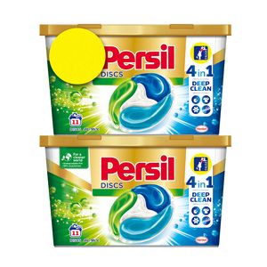 Persil Disc 4in1 Liquid Detergent Regular 2 x 11pcs offers at 24,9 Dhs in Lulu Hypermarket