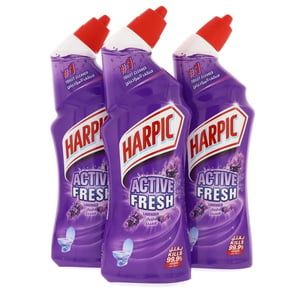 Harpicr Active Fresh Lavender Toilet Cleane 3 x 750ml offers at 24,5 Dhs in Lulu Hypermarket