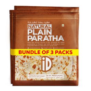 ID Frozen Natural Plain Paratha 3 x 350g offers at 9,5 Dhs in Lulu Hypermarket