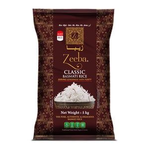 Zeeba Classic Basmati Rice 5kg offers at 34,9 Dhs in Lulu Hypermarket