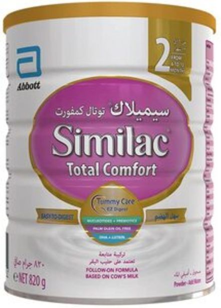Similac Total Comfort No.2 Infant Formula For 6-12 Months 820g offers at 82,75 Dhs