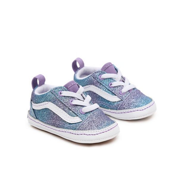 Infant Ombre Glitter Old Skool Crib Shoes (0-1 year) offers at 15 Dhs in Vans