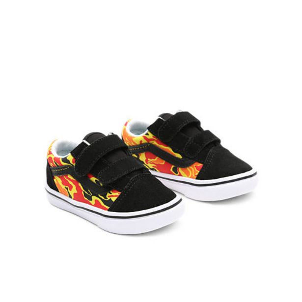 Toddler Flame Camo ComfyCush Old Skool Velcro Shoes (1-4 years) offers at 22,2 Dhs in Vans