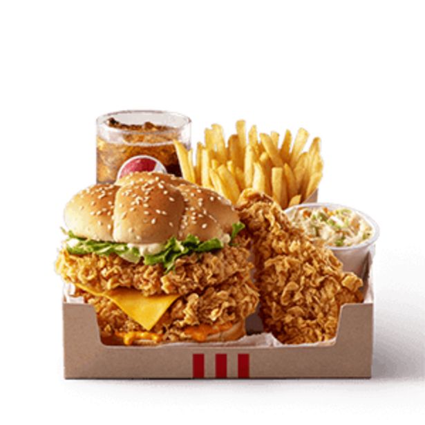 Mighty Zinger Box- Medium offers at 39 Dhs in KFC