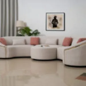 Amna Gold Corner Sofa offers at 4030 Dhs in Royal Furniture