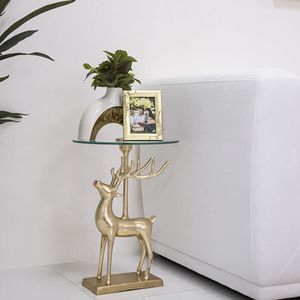 Deer Glass End Table offers at 325 Dhs in Royal Furniture