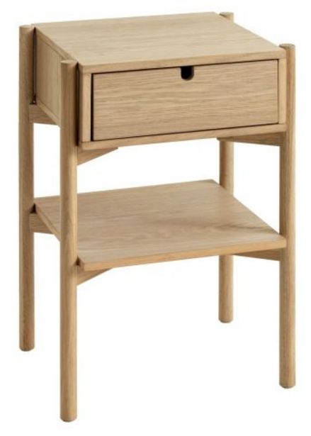 Bedside table DALBY 1 drawer oak offers at 399 Dhs in JYSK