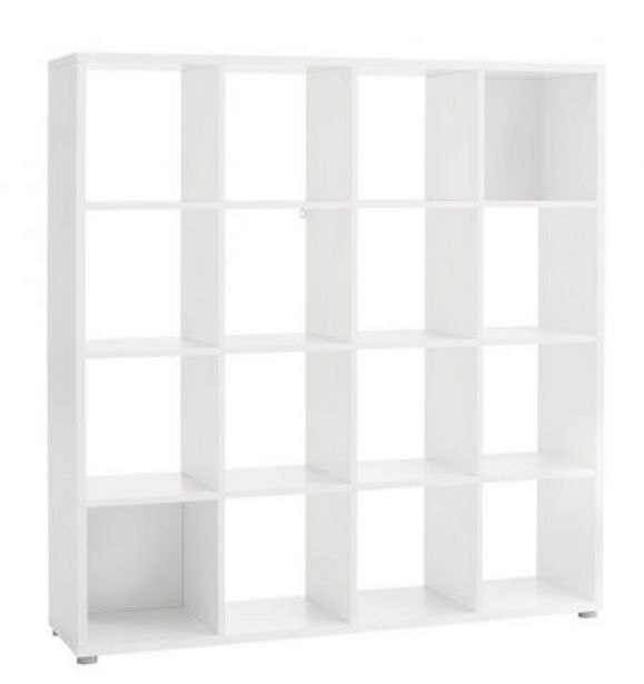 Room divider HALDAGER 16 shelves white offers at 729 Dhs in JYSK