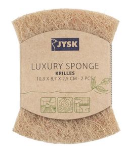 Cleaning sponge KRILLES W7xL11cm 2pcs/pk offers at 5 Dhs in JYSK