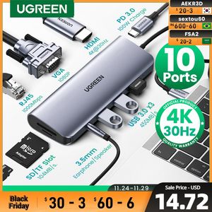 UGREEN USB HUB C HUB HDMI محول 4K USB C إلى USB 3.0 100 واط قفص الاتهام لماك بوك برو اكسسوارات USB-C نوع C 3.1 الفاصل USB C HUB offers at 146,41 Dhs in Aliexpress