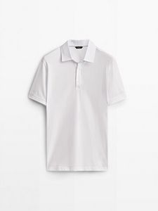 100% Cotton Short Sleeve Polo Shirt offers at 119 Dhs in Massimo Dutti