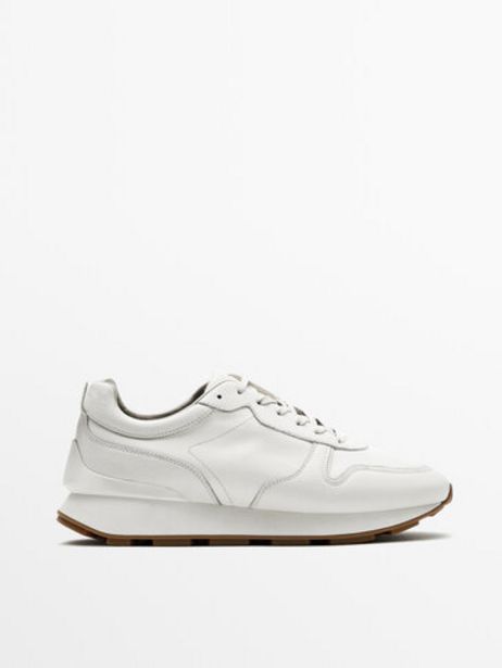 Premium Soft White Trainers offers at 649 Dhs in Massimo Dutti