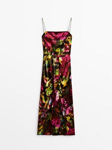 Floral Print Dress -Studio offers at 699 Dhs in Massimo Dutti
