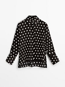 Polka Dot Print Shirt - Studio offers at 699 Dhs in Massimo Dutti