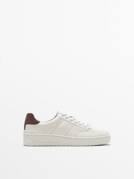 Tumbled Leather Trainers offers at 499 Dhs in Massimo Dutti