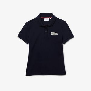 Women's Lacoste Made In France Two-ply Cotton Piqué Polo Shirt offers at 519 Dhs in Lacoste