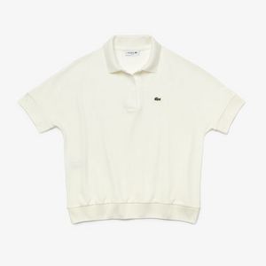Women's Lacoste Loose Fit Flowy Piqué Polo Shirt offers at 408,75 Dhs in Lacoste