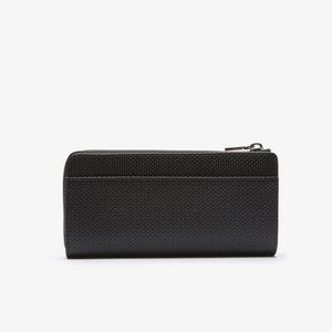 Unisex Chantaco Zippered Matte Pique Leather Wallet offers at 566,25 Dhs in Lacoste