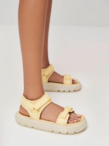 Recycled Polyester Velcro-Strap Sports Sandals offers at 900 Dhs in Charles & Keith