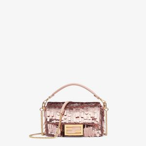 Pink sequin and leather bag offers at 11750 Dhs in Fendi