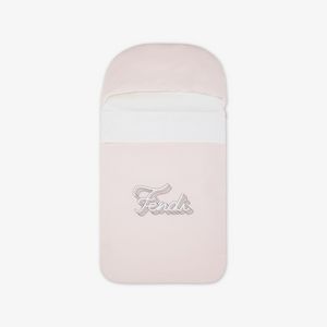 Pink jersey baby sleeping bag with Fendi embroidery offers at 1750 Dhs in Fendi