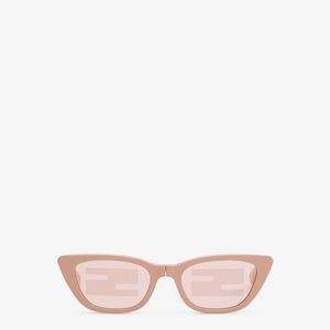 Foldable pink fashion show sunglasses with Baguette logo offers at 2140 Dhs in Fendi