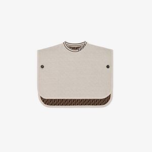 Beige cotton and cashmere and FF logo reversible baby cape offers at 2950 Dhs in Fendi