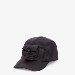 Black nylon baseball cap offers at 3290 Dhs in Fendi
