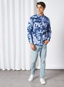 Camouflage Print Long Sleeve Shirt Multicolour offers at 32 Dhs in Noon