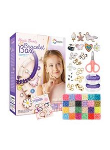 Clay Beads Heishi Bracelet Jewellery Making DIY Bead Craft Kit with Charms Alphabets - 5591+ Pieces 21 x 14 x 4.8cm offers at 55 Dhs in Noon